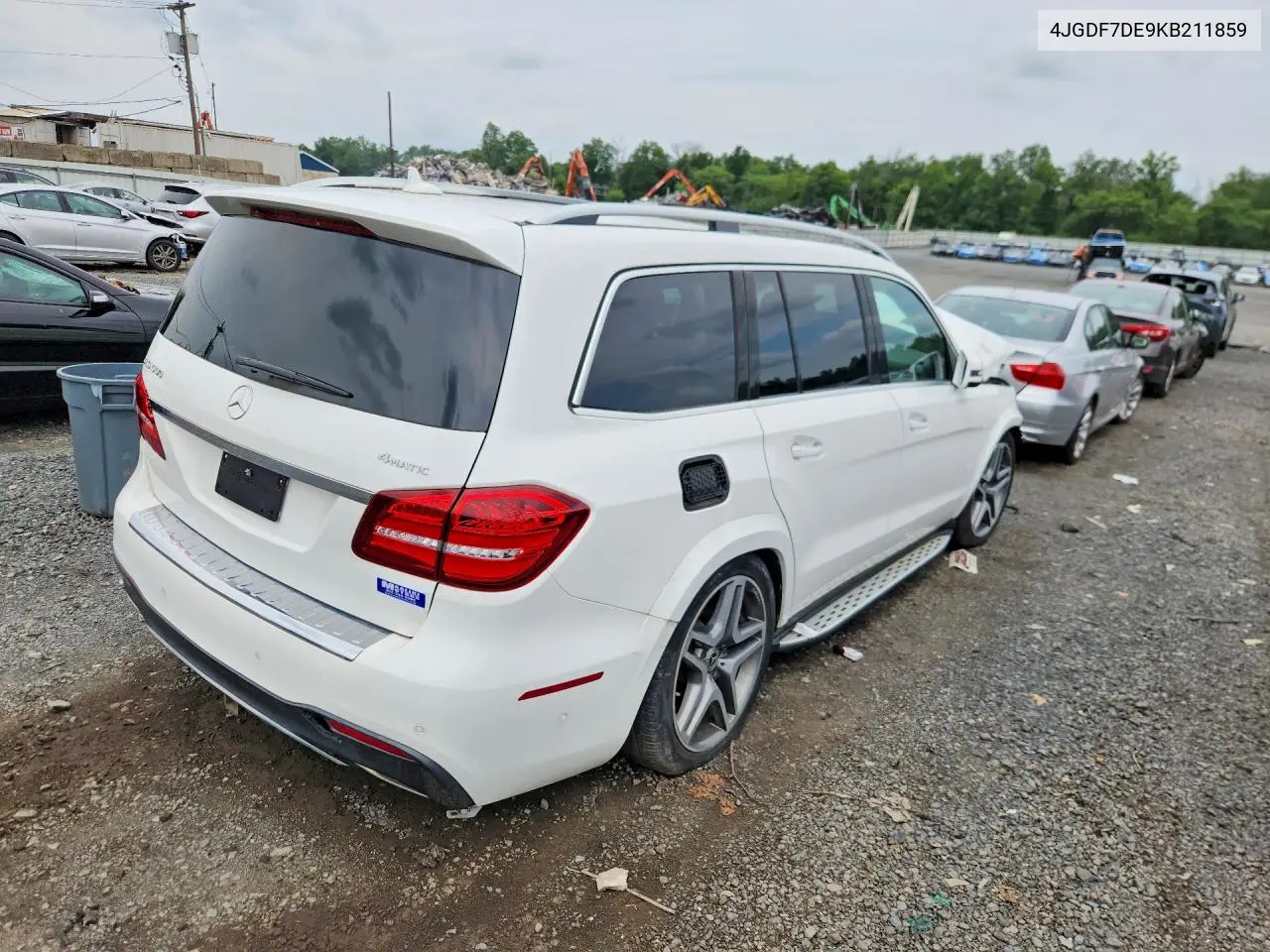 2019 Mercedes-Benz Gls 550 4Matic VIN: 4JGDF7DE9KB211859 Lot: 60619326