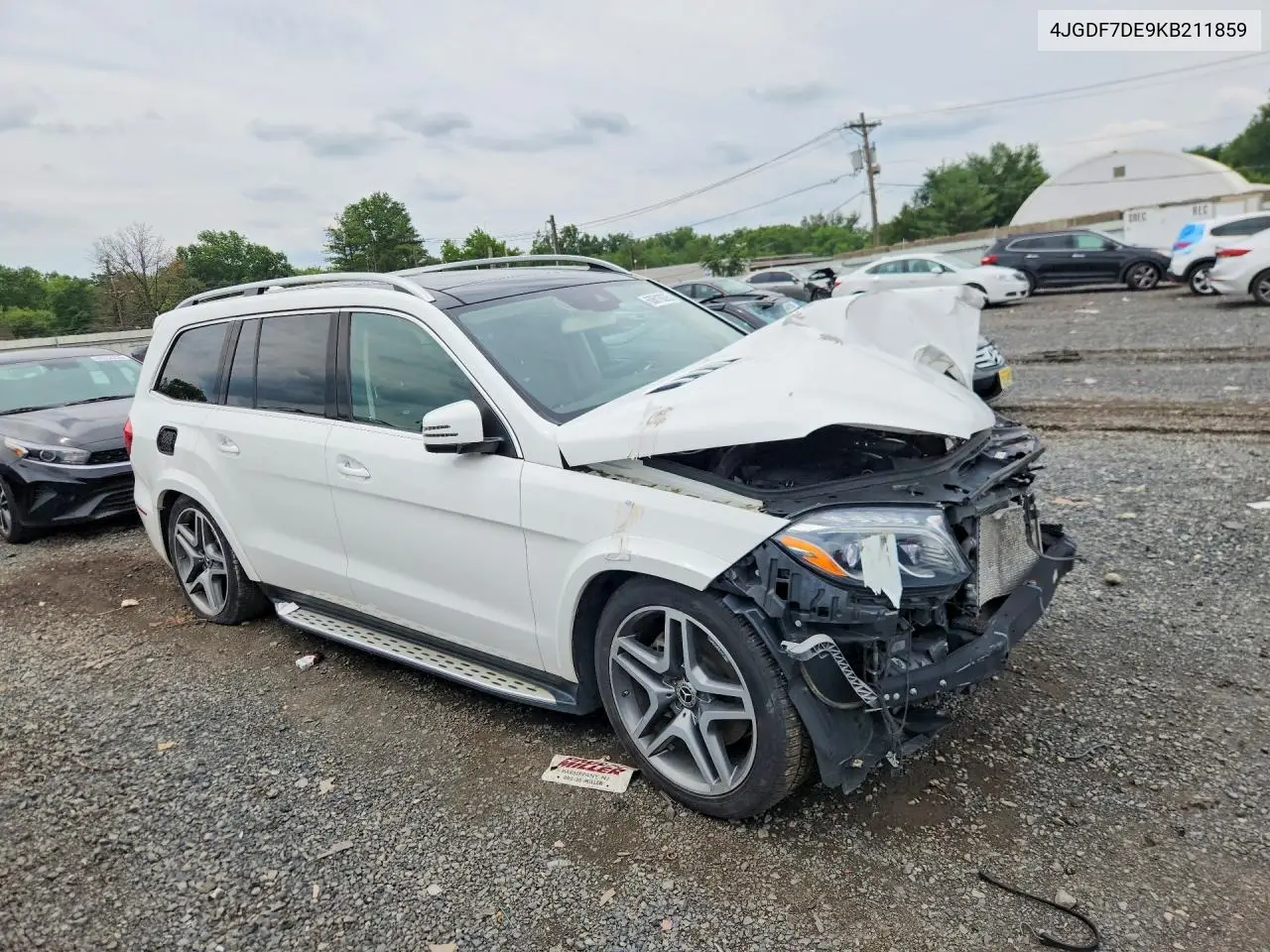 2019 Mercedes-Benz Gls 550 4Matic VIN: 4JGDF7DE9KB211859 Lot: 60619326