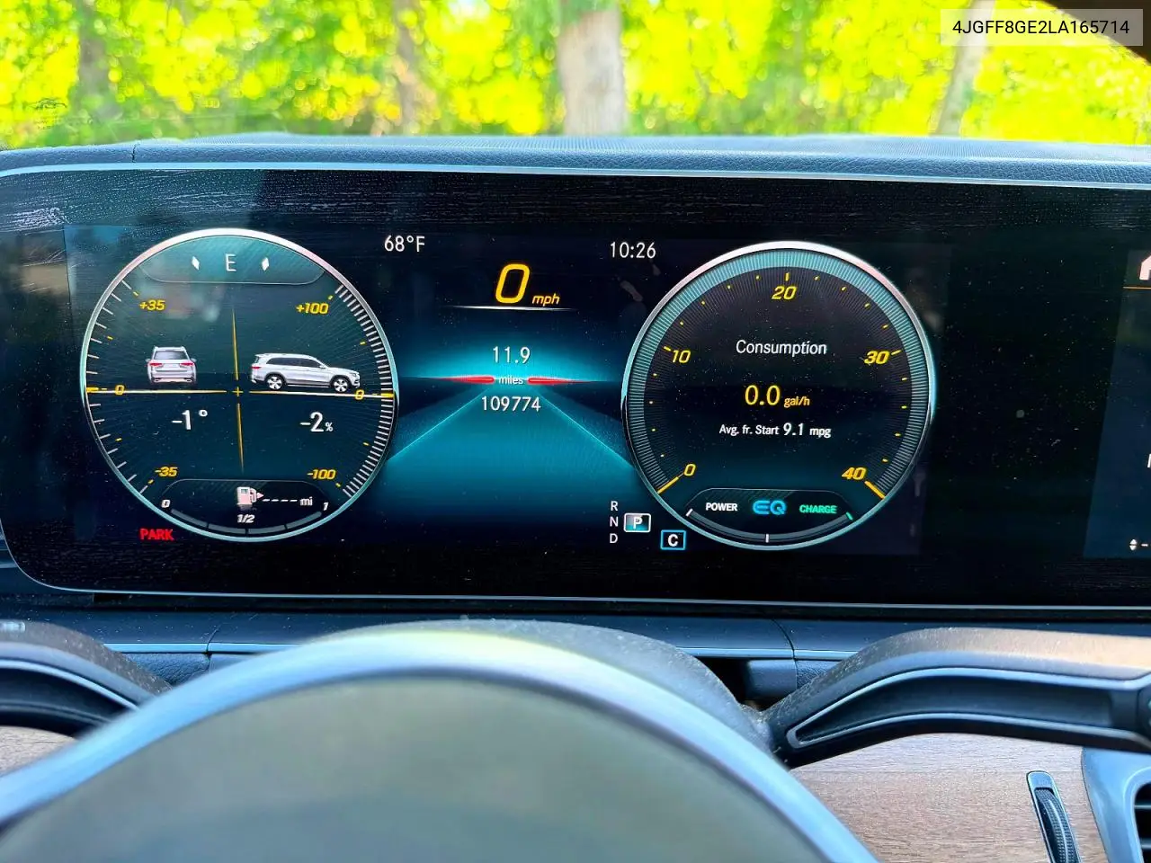 2020 Mercedes-Benz Gls 580 4Matic VIN: 4JGFF8GE2LA165714 Lot: 54766686