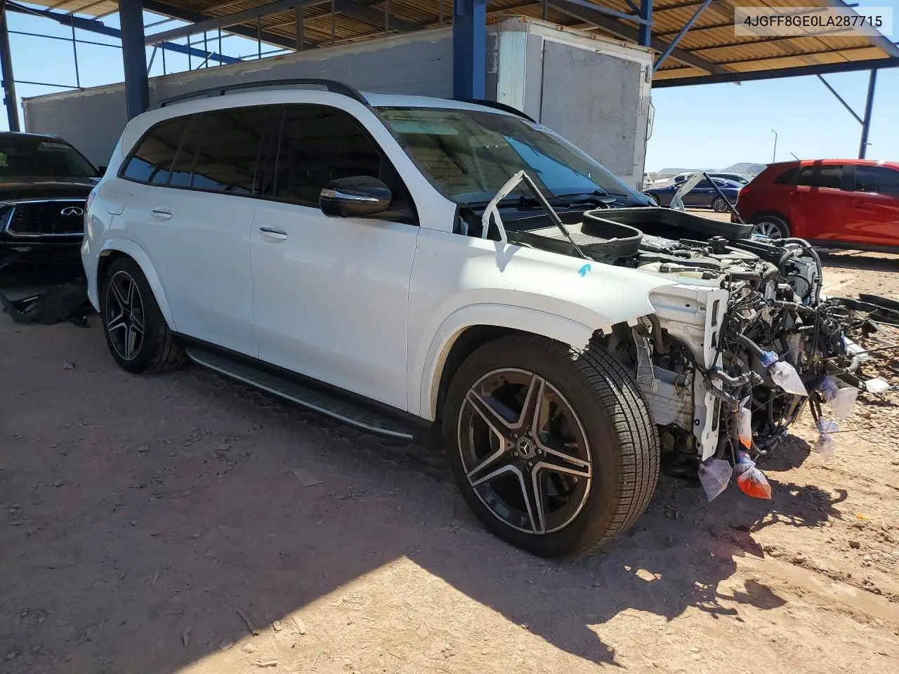 2020 Mercedes-Benz Gls 580 4Matic VIN: 4JGFF8GE0LA287715 Lot: 55544676