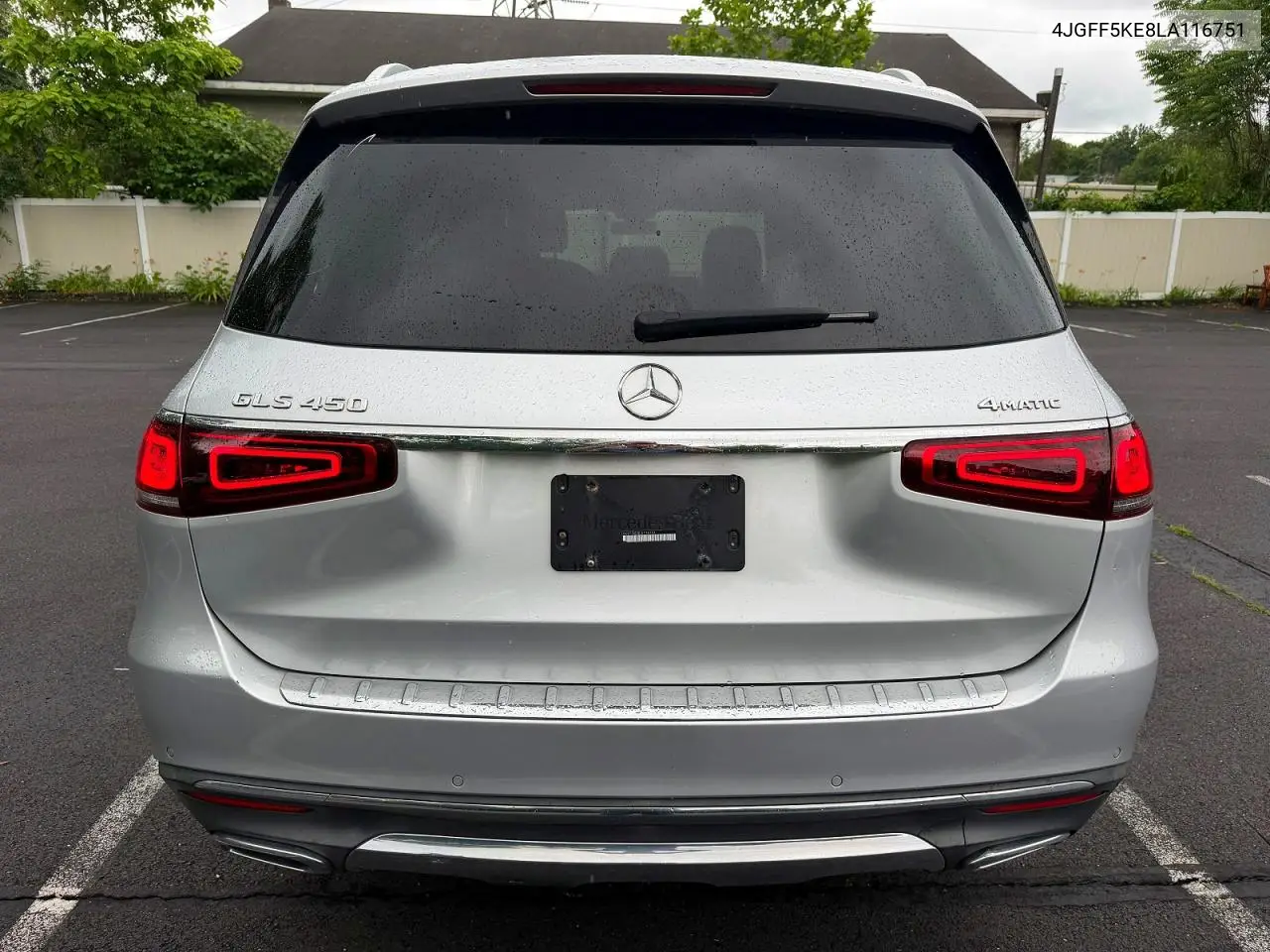 2020 Mercedes-Benz Gls 450 4Matic VIN: 4JGFF5KE8LA116751 Lot: 58508466
