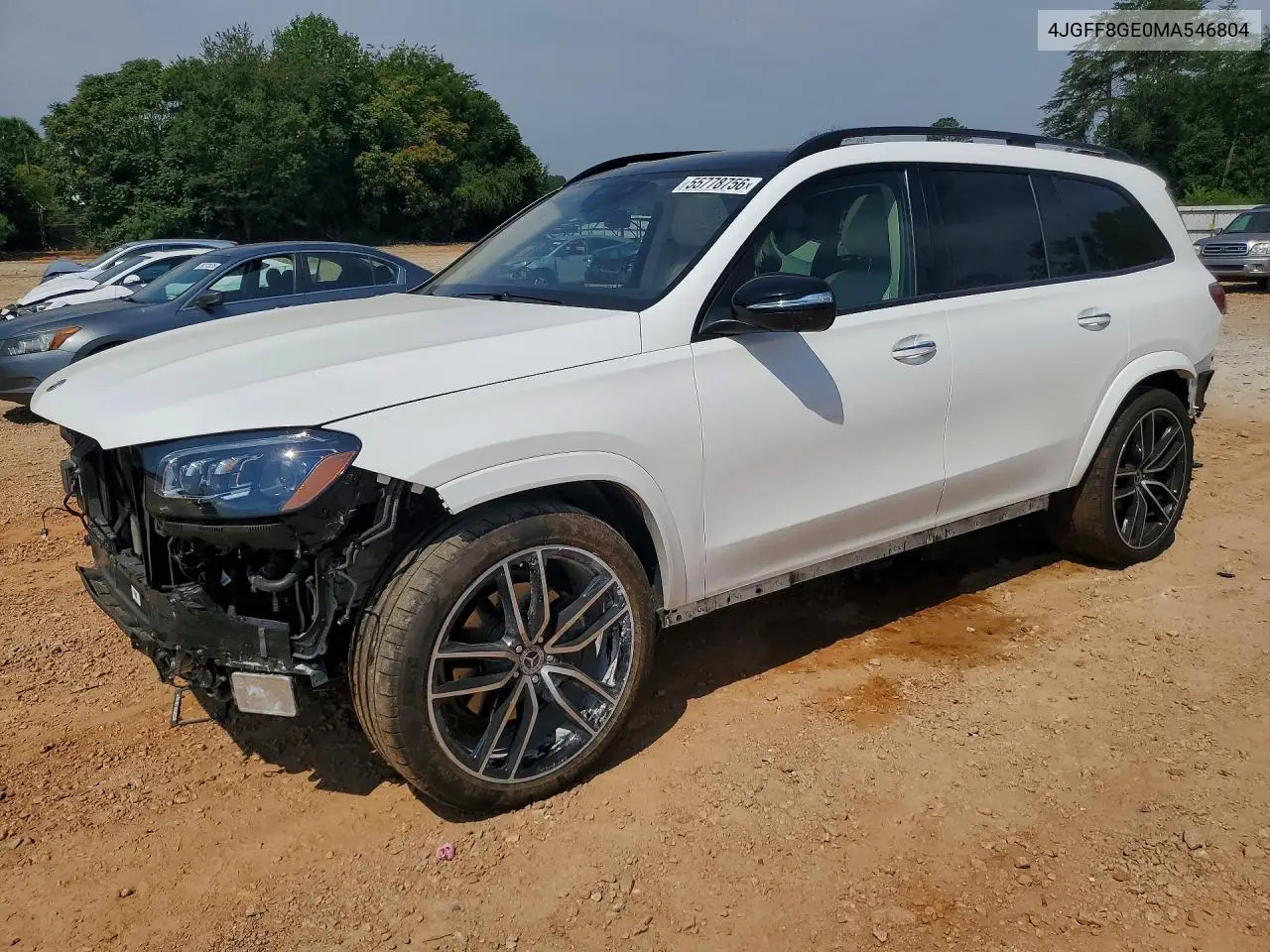 2021 Mercedes-Benz Gls 580 4Matic VIN: 4JGFF8GE0MA546804 Lot: 55778756