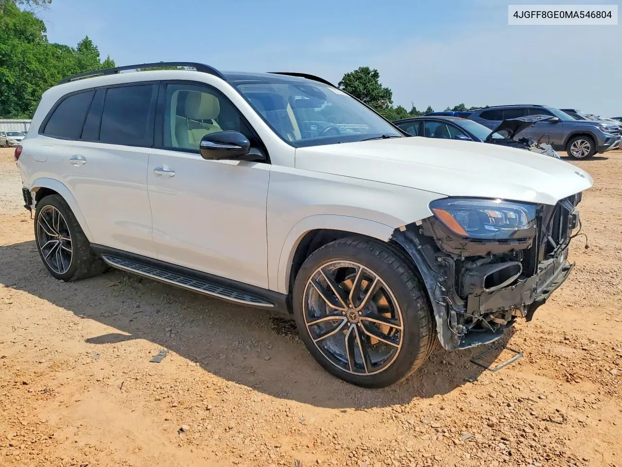 2021 Mercedes-Benz Gls 580 4Matic VIN: 4JGFF8GE0MA546804 Lot: 55778756