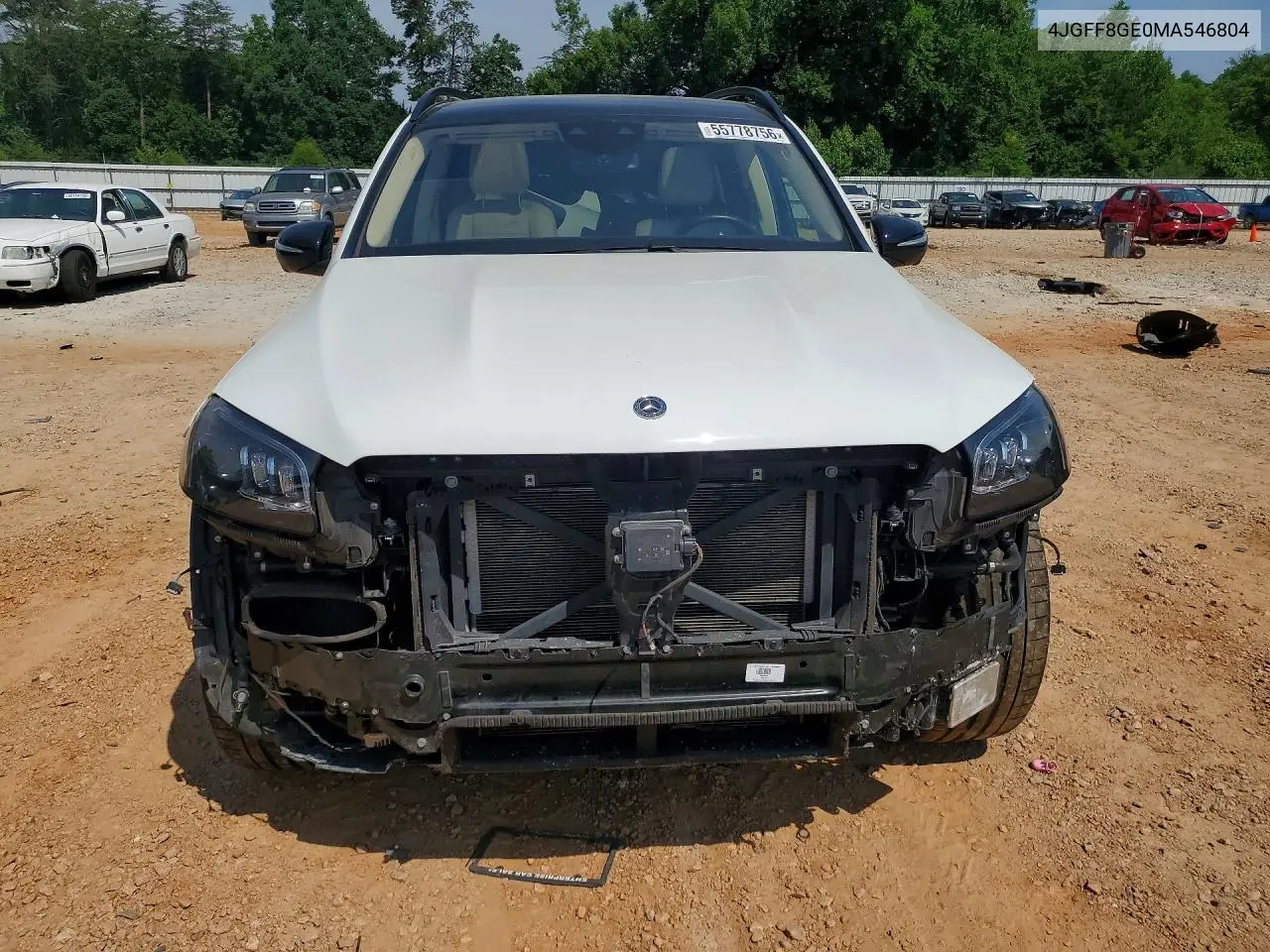 2021 Mercedes-Benz Gls 580 4Matic VIN: 4JGFF8GE0MA546804 Lot: 55778756