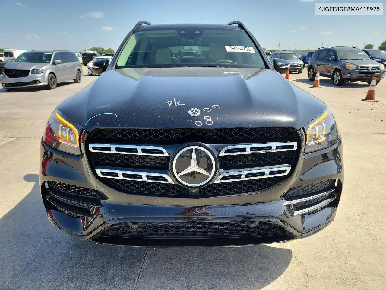 2021 Mercedes-Benz Gls 580 4Matic VIN: 4JGFF8GE8MA418925 Lot: 59354726