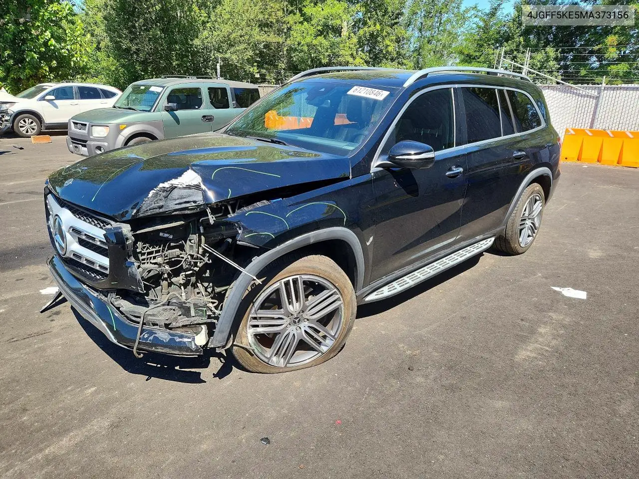 2021 Mercedes-Benz Gls 450 4Matic VIN: 4JGFF5KE5MA373156 Lot: 61210846