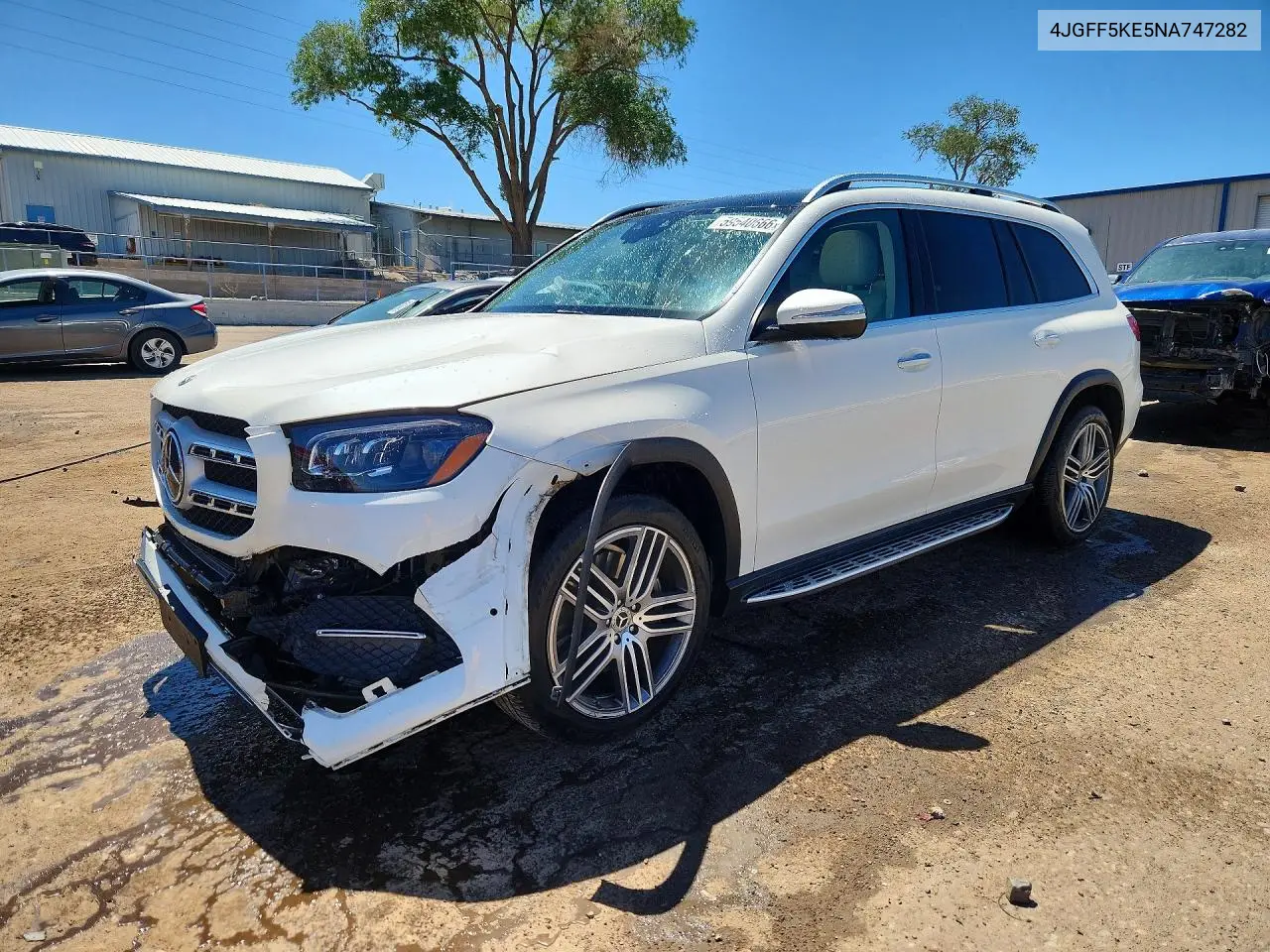 2022 Mercedes-Benz Gls 450 4Matic VIN: 4JGFF5KE5NA747282 Lot: 59540666