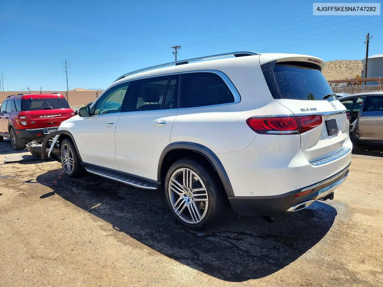 2022 Mercedes-Benz Gls 450 4Matic VIN: 4JGFF5KE5NA747282 Lot: 59540666