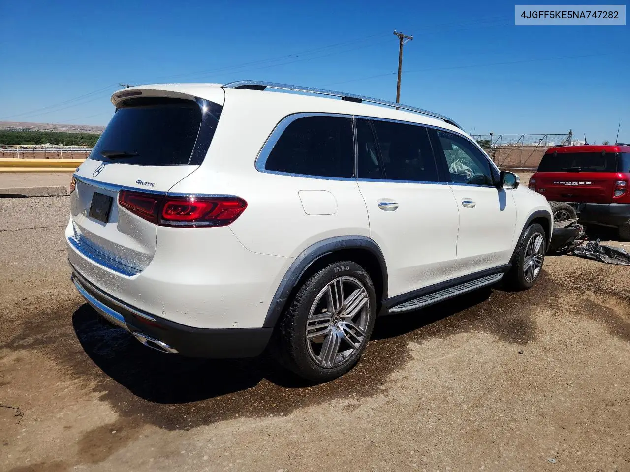 2022 Mercedes-Benz Gls 450 4Matic VIN: 4JGFF5KE5NA747282 Lot: 59540666