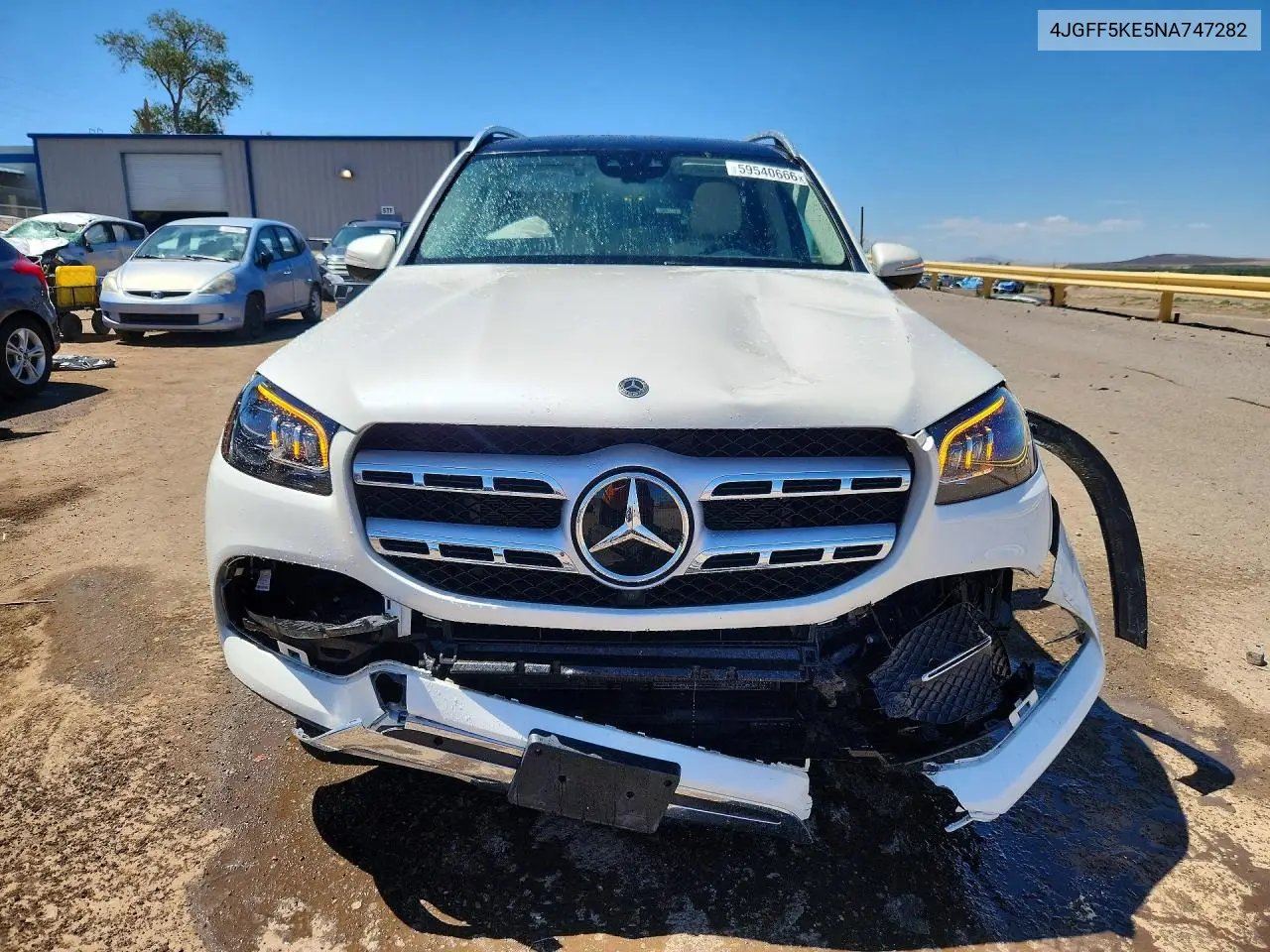 2022 Mercedes-Benz Gls 450 4Matic VIN: 4JGFF5KE5NA747282 Lot: 59540666