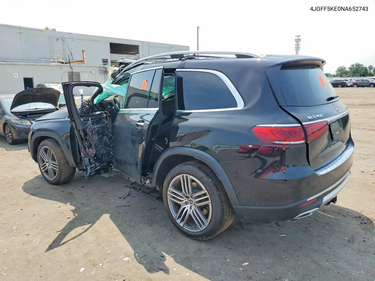 2022 Mercedes-Benz Gls 450 4Matic VIN: 4JGFF5KE0NA652743 Lot: 61109616
