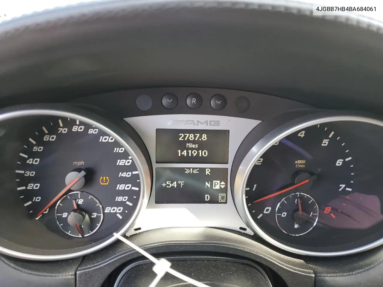 4JGBB7HB4BA684061 2011 Mercedes-Benz Ml 63 Amg