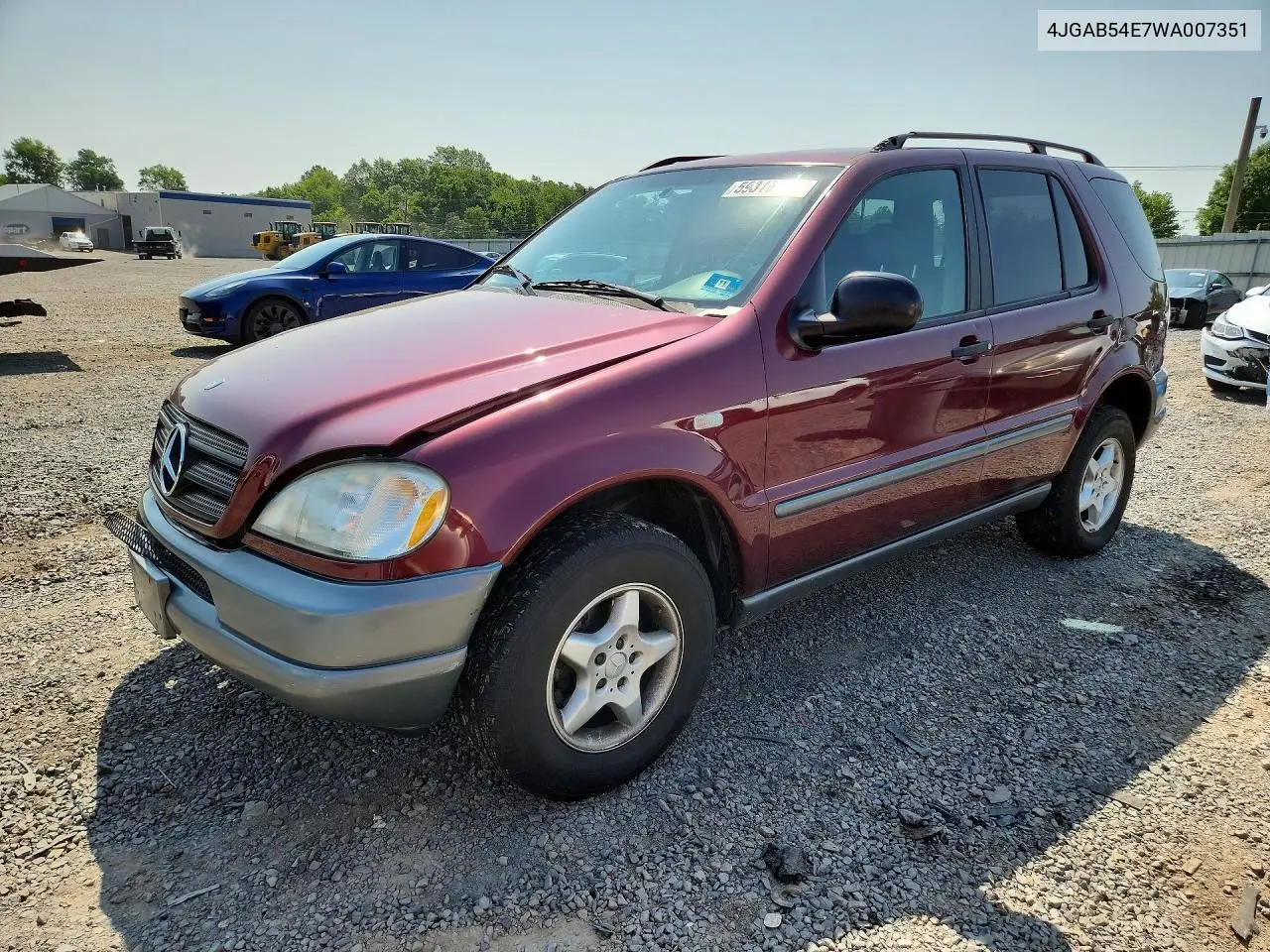 1998 Mercedes-Benz Ml320 VIN: 4JGAB54E7WA007351 Lot: 59930906