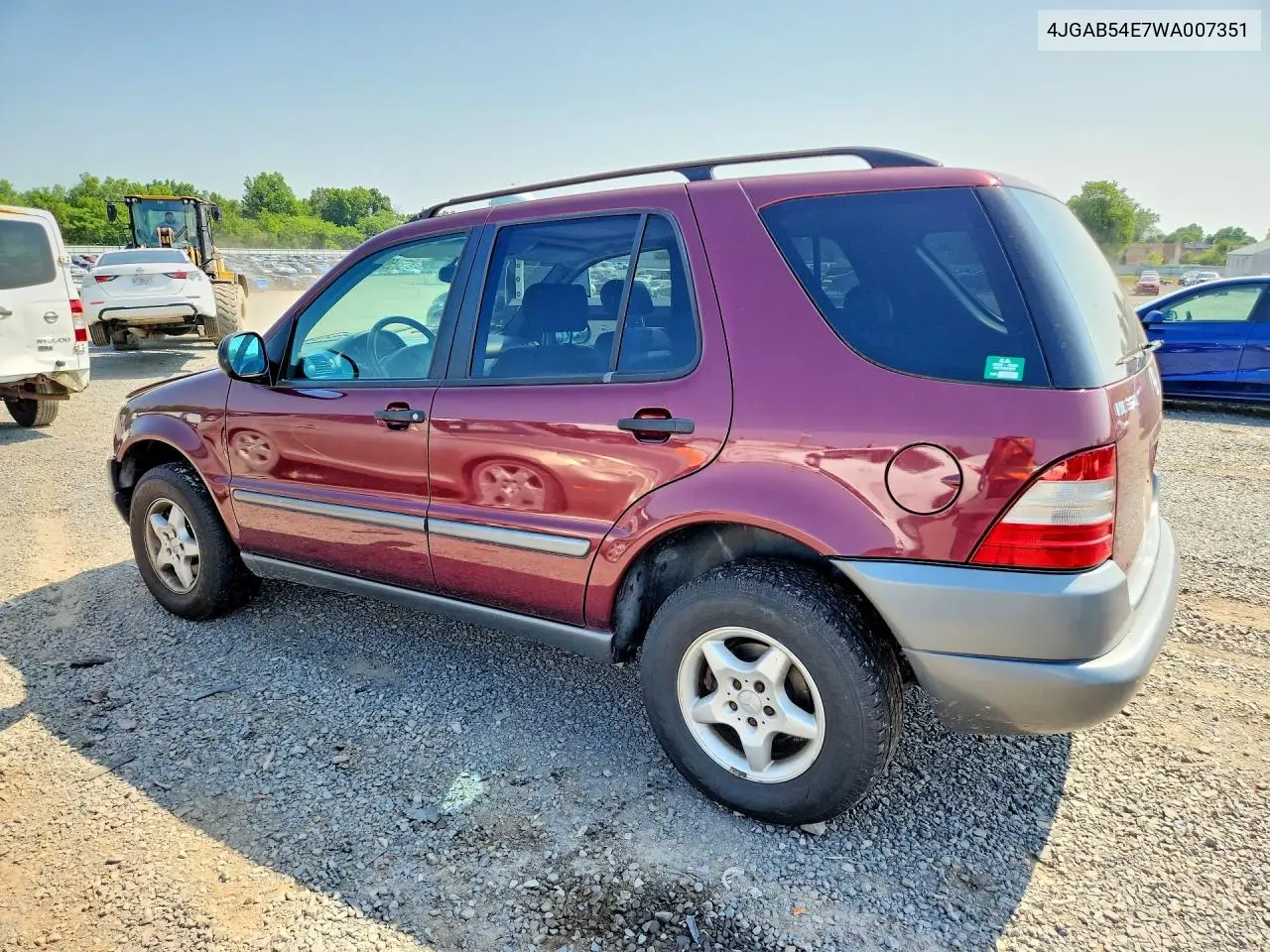 1998 Mercedes-Benz Ml320 VIN: 4JGAB54E7WA007351 Lot: 59930906