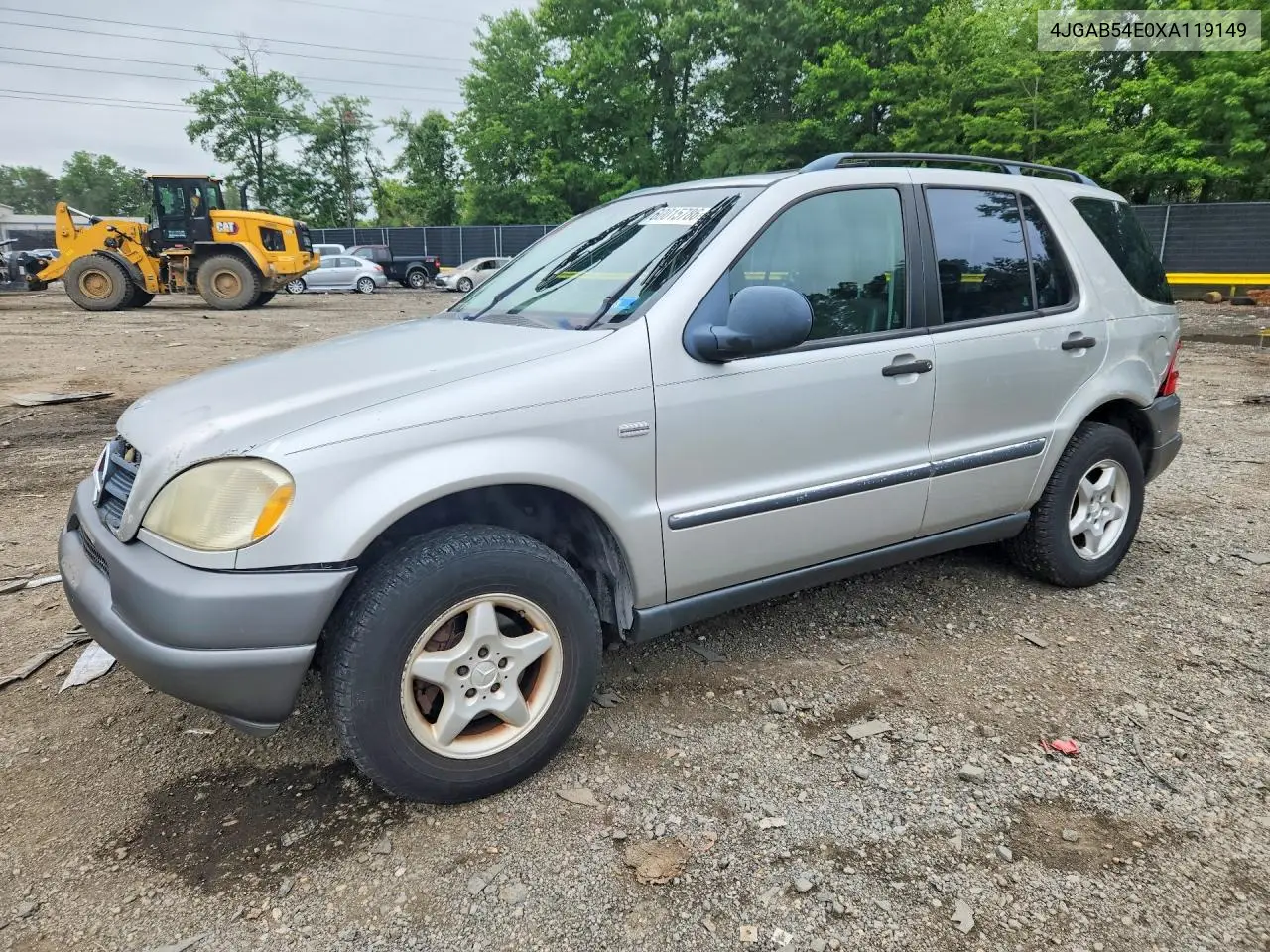 1999 Mercedes-Benz Ml 320 VIN: 4JGAB54E0XA119149 Lot: 60015786