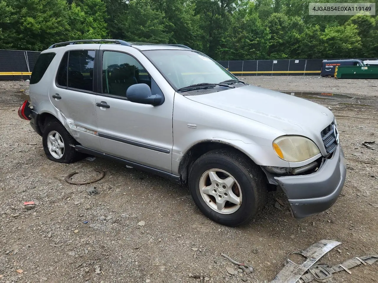 1999 Mercedes-Benz Ml 320 VIN: 4JGAB54E0XA119149 Lot: 60015786