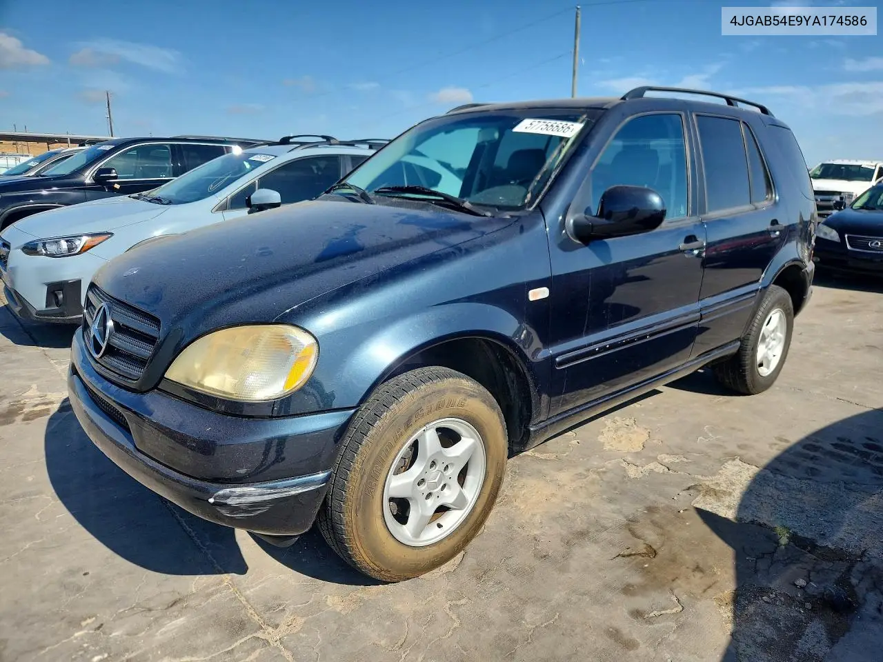 4JGAB54E9YA174586 2000 Mercedes-Benz Ml 320