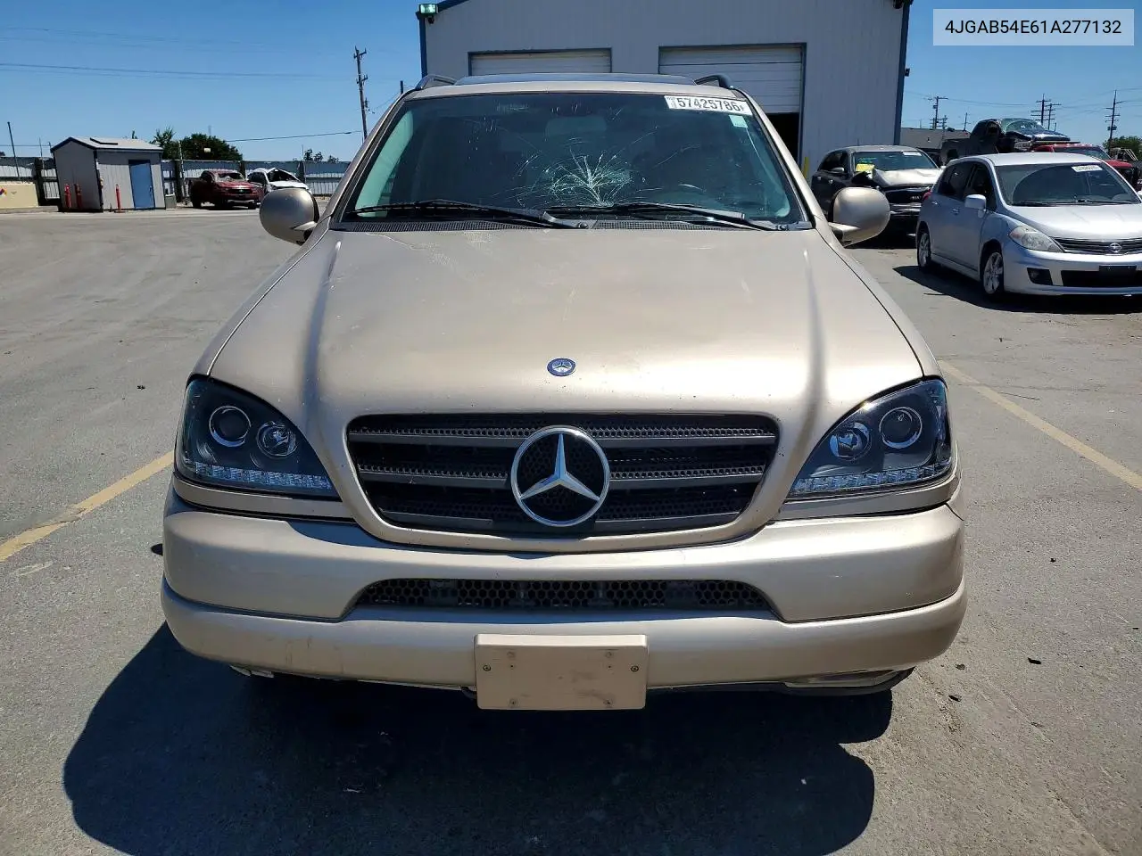 2001 Mercedes-Benz Ml 320 VIN: 4JGAB54E61A277132 Lot: 57425786