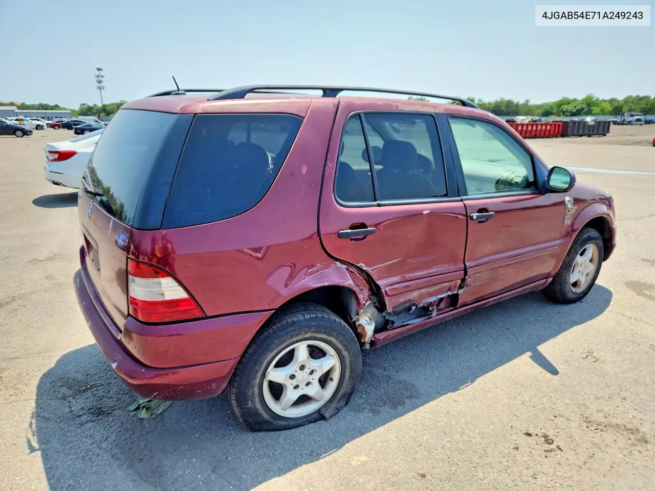 2001 Mercedes-Benz Ml 320 VIN: 4JGAB54E71A249243 Lot: 57689876