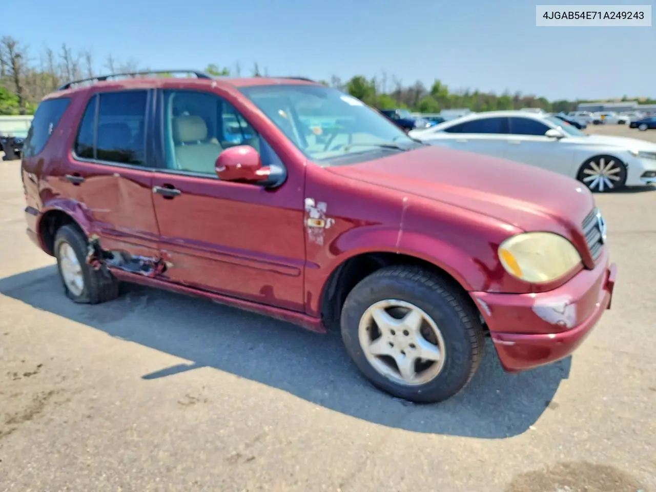 2001 Mercedes-Benz Ml 320 VIN: 4JGAB54E71A249243 Lot: 57689876