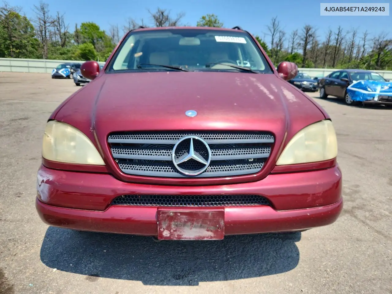 2001 Mercedes-Benz Ml 320 VIN: 4JGAB54E71A249243 Lot: 57689876