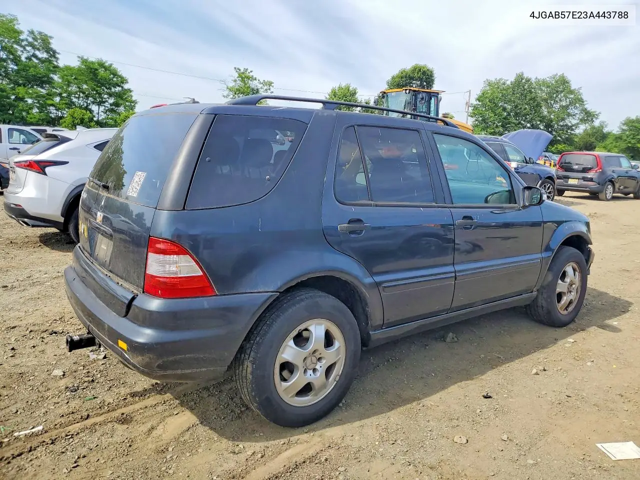 2003 Mercedes-Benz Ml 350 VIN: 4JGAB57E23A443788 Lot: 56392616