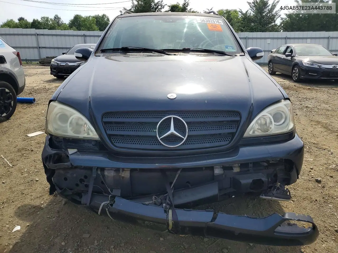 2003 Mercedes-Benz Ml 350 VIN: 4JGAB57E23A443788 Lot: 56392616