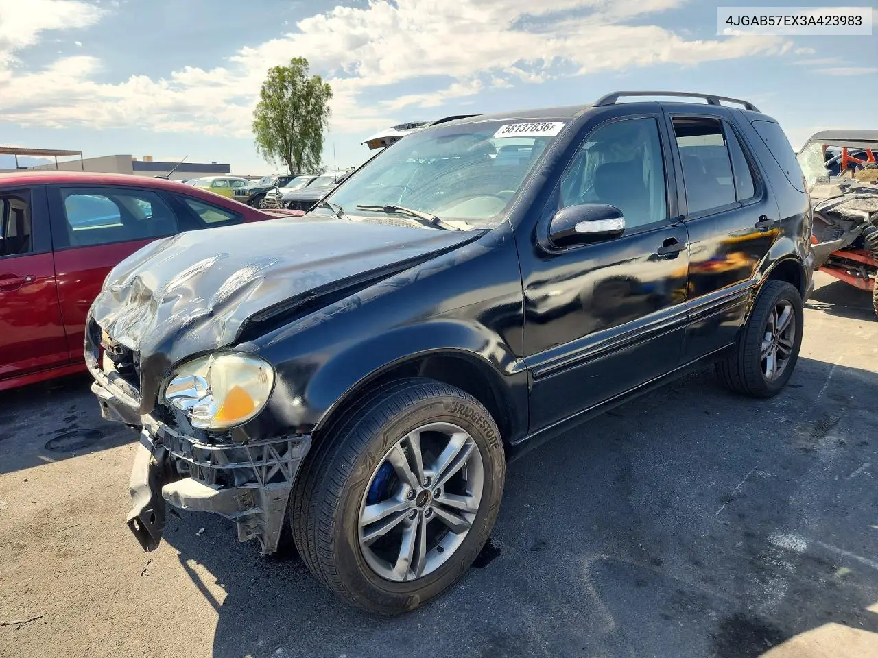 2003 Mercedes-Benz Ml 350 VIN: 4JGAB57EX3A423983 Lot: 58137836