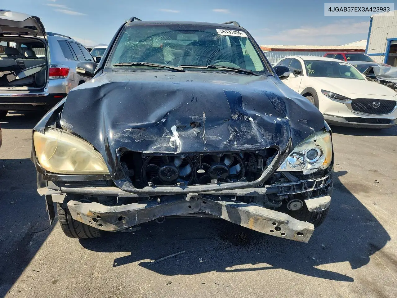 2003 Mercedes-Benz Ml 350 VIN: 4JGAB57EX3A423983 Lot: 58137836