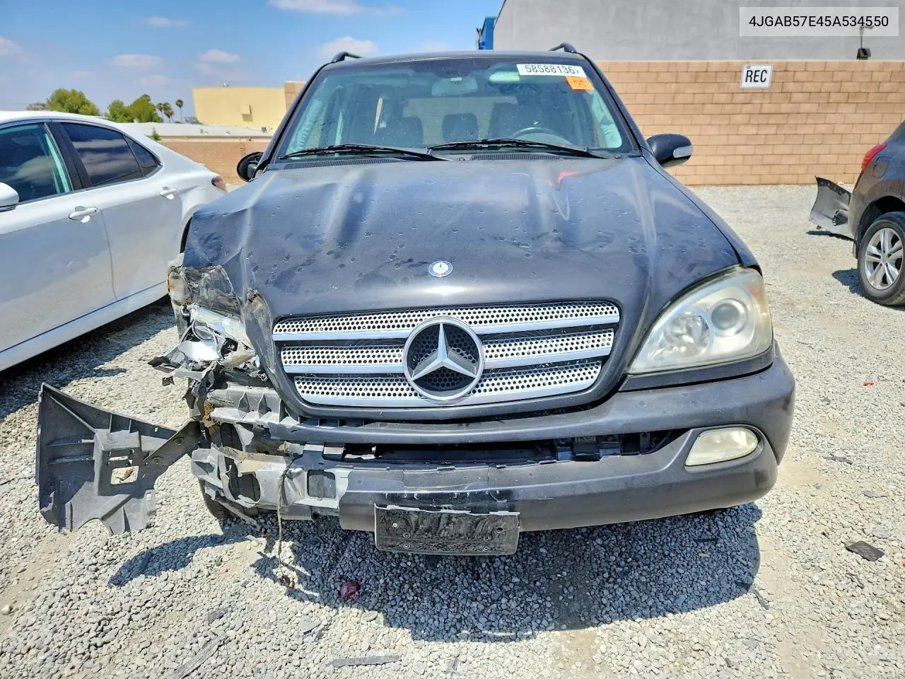 2005 Mercedes-Benz Ml 350 VIN: 4JGAB57E45A534550 Lot: 58588136