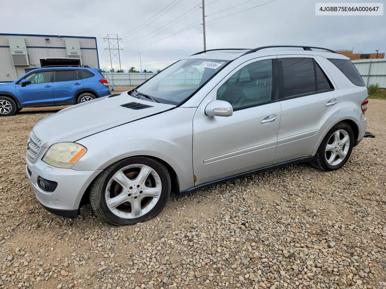 2006 Mercedes-Benz Ml 500 VIN: 4JGBB75E66A000647 Lot: 57149996
