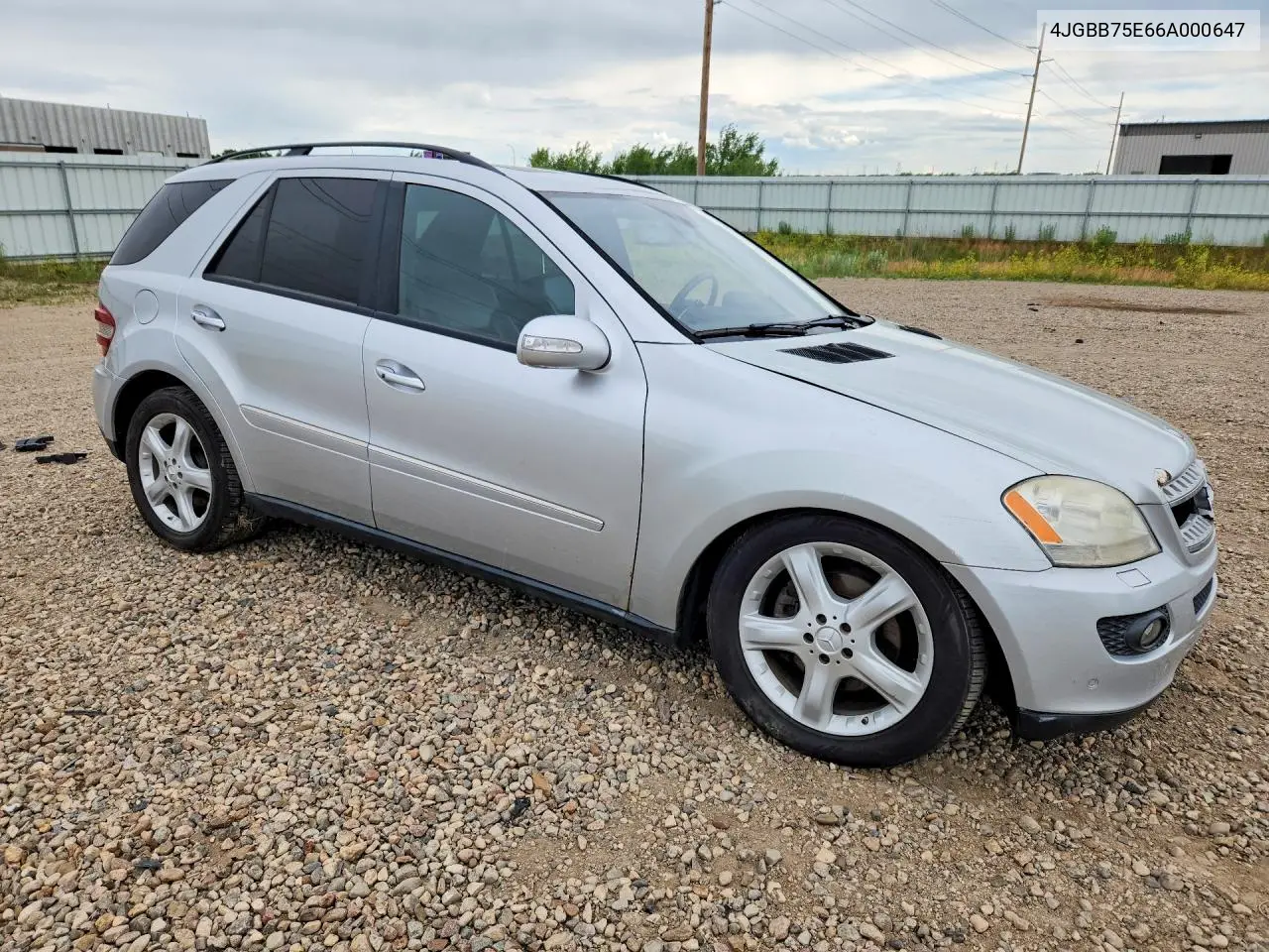 2006 Mercedes-Benz Ml 500 VIN: 4JGBB75E66A000647 Lot: 57149996