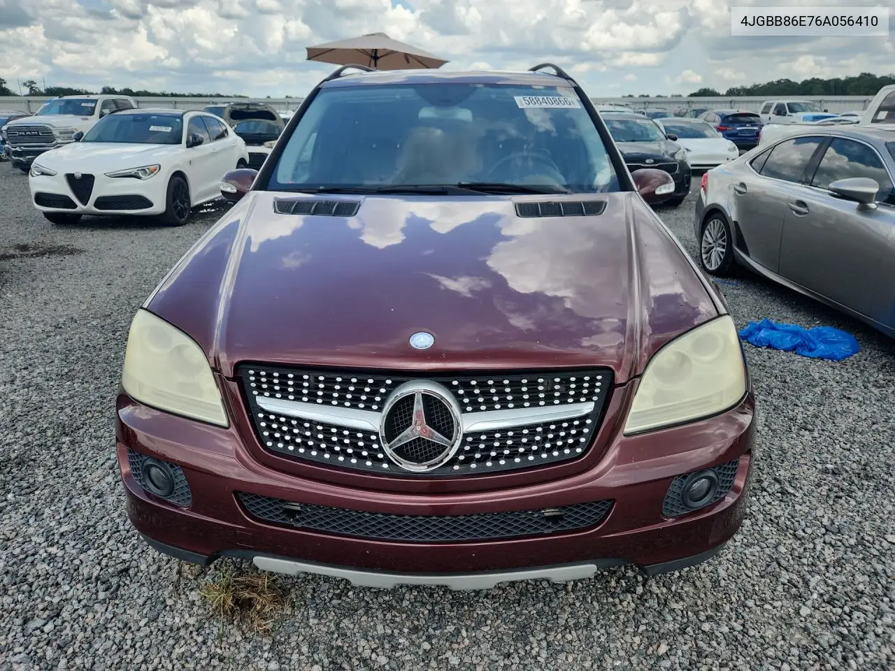 2006 Mercedes-Benz Ml 350 VIN: 4JGBB86E76A056410 Lot: 58840866