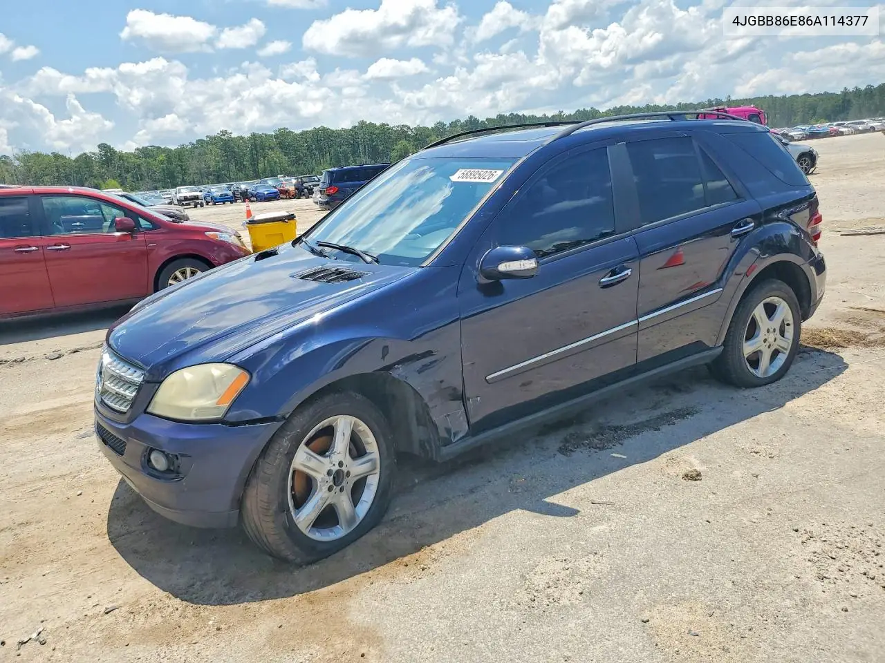 2006 Mercedes-Benz Ml 350 VIN: 4JGBB86E86A114377 Lot: 58895026