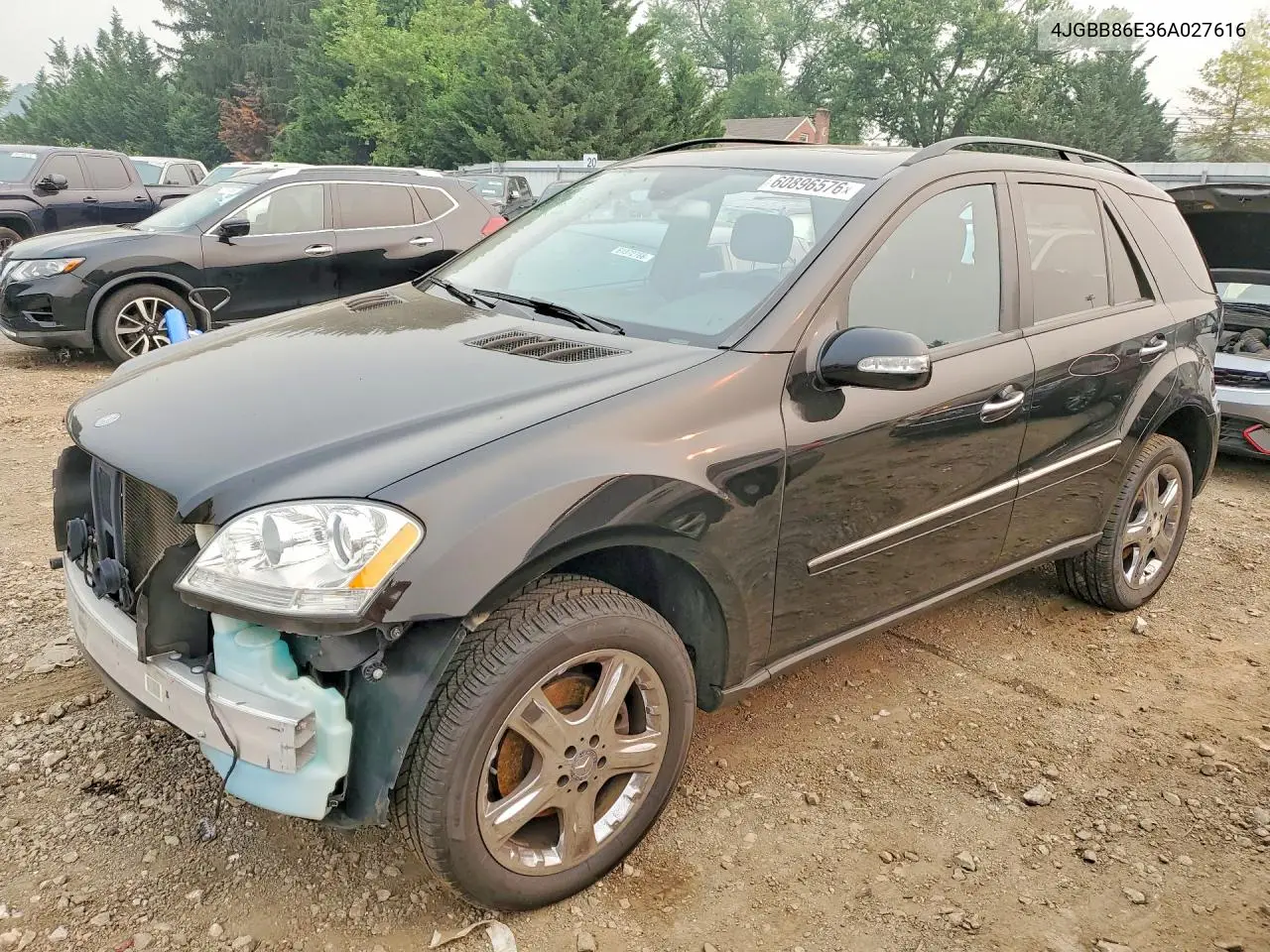 2006 Mercedes-Benz Ml 350 VIN: 4JGBB86E36A027616 Lot: 60896576