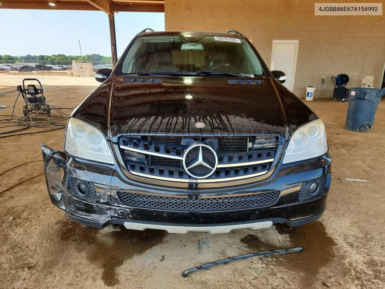 2007 Mercedes-Benz Ml 350 VIN: 4JGBB86E67A154992 Lot: 59292426