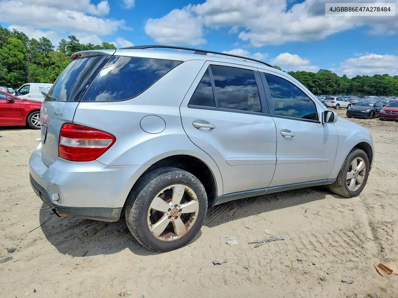 2007 Mercedes-Benz Ml 350 VIN: 4JGBB86E47A278484 Lot: 59694646