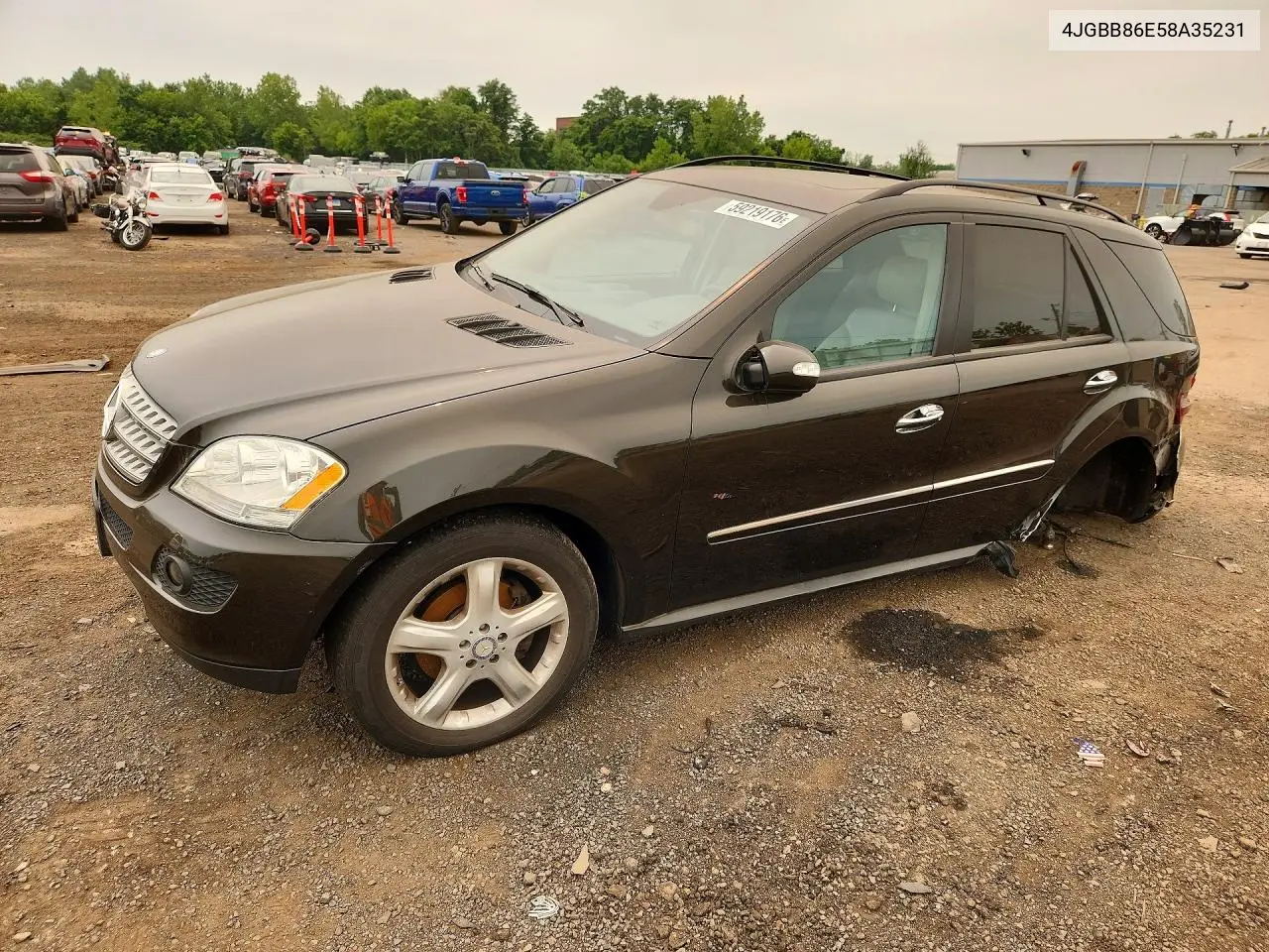 2008 Mercedes-Benz M-Class Ml550 4 Matic VIN: 4JGBB86E58A35231 Lot: 59219176