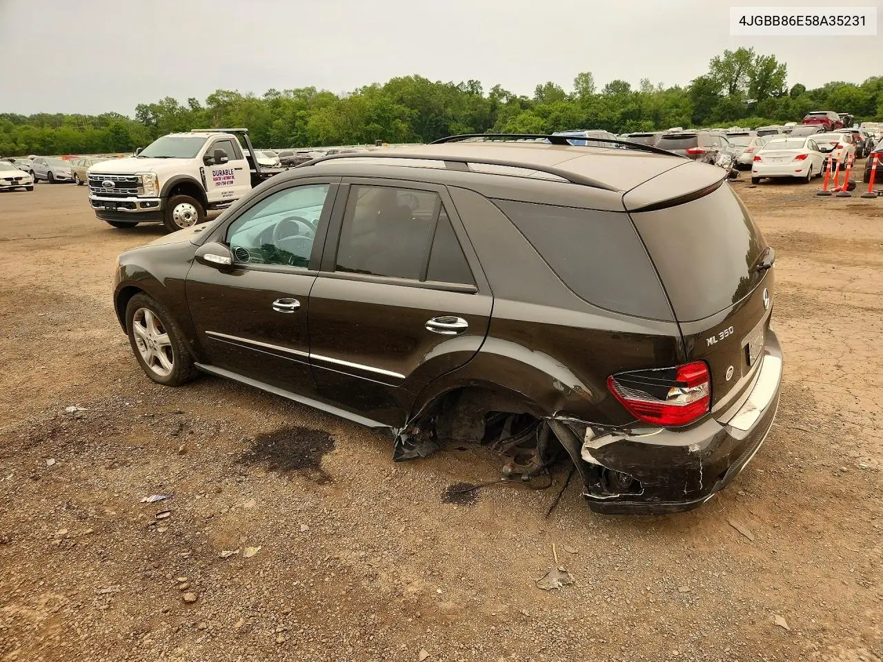 2008 Mercedes-Benz M-Class Ml550 4 Matic VIN: 4JGBB86E58A35231 Lot: 59219176