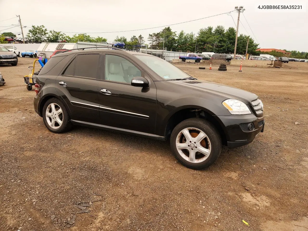 2008 Mercedes-Benz M-Class Ml550 4 Matic VIN: 4JGBB86E58A35231 Lot: 59219176