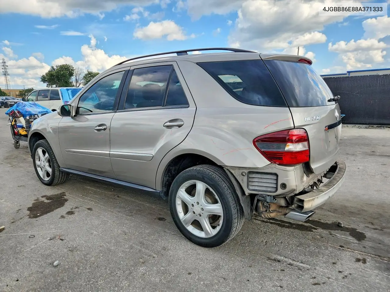 2008 Mercedes-Benz Ml 350 VIN: 4JGBB86E88A371333 Lot: 59822926
