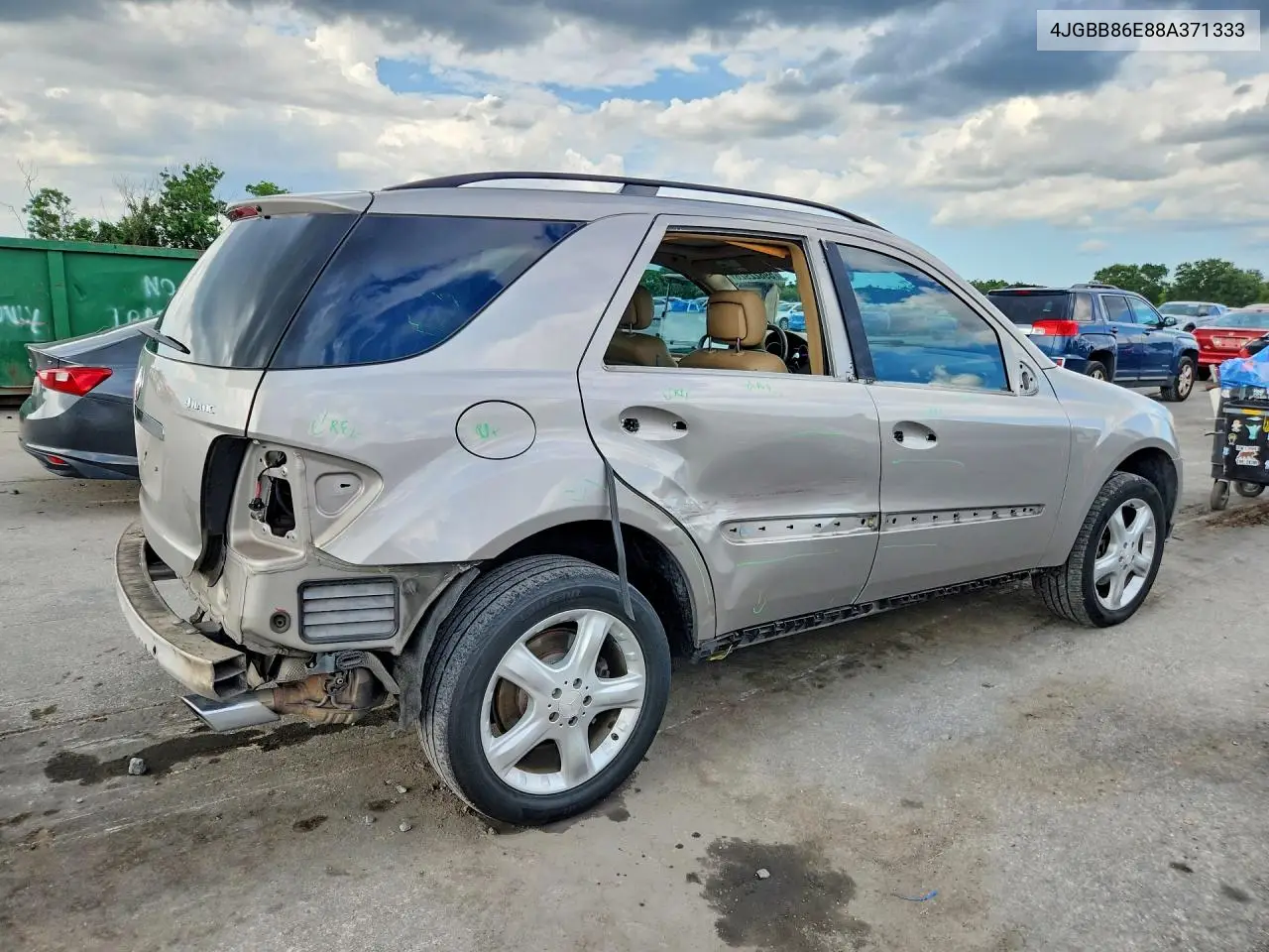 2008 Mercedes-Benz Ml 350 VIN: 4JGBB86E88A371333 Lot: 59822926
