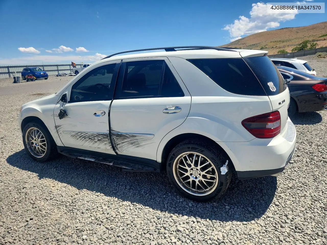 2008 Mercedes-Benz Ml 350 VIN: 4JGBB86E18A347570 Lot: 59861796