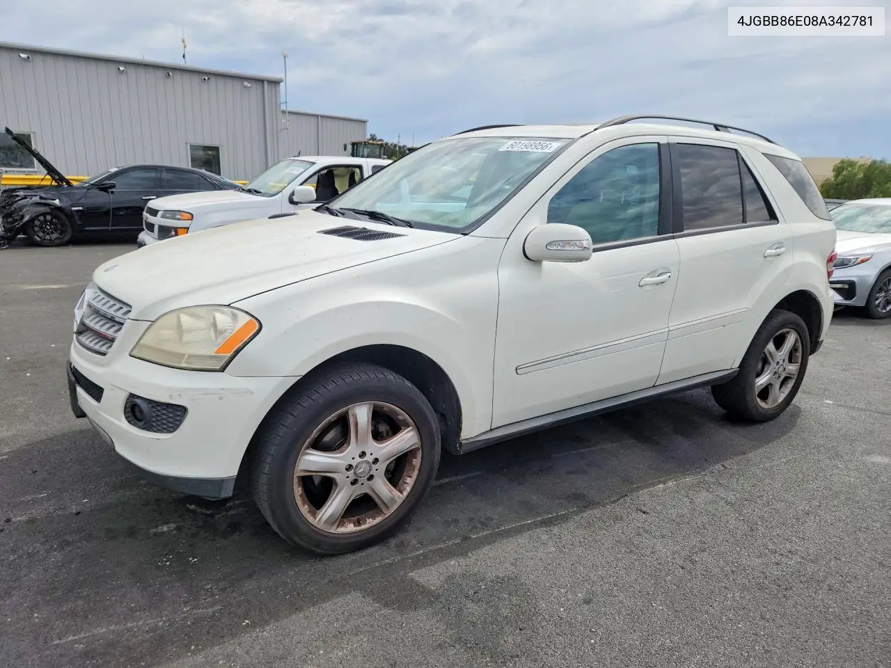 2008 Mercedes-Benz Ml 350 VIN: 4JGBB86E08A342781 Lot: 60198956