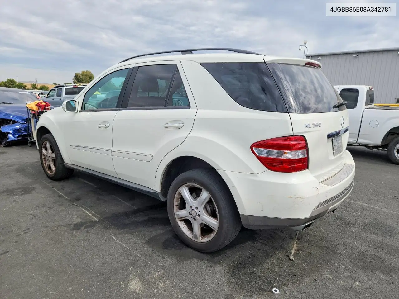2008 Mercedes-Benz Ml 350 VIN: 4JGBB86E08A342781 Lot: 60198956