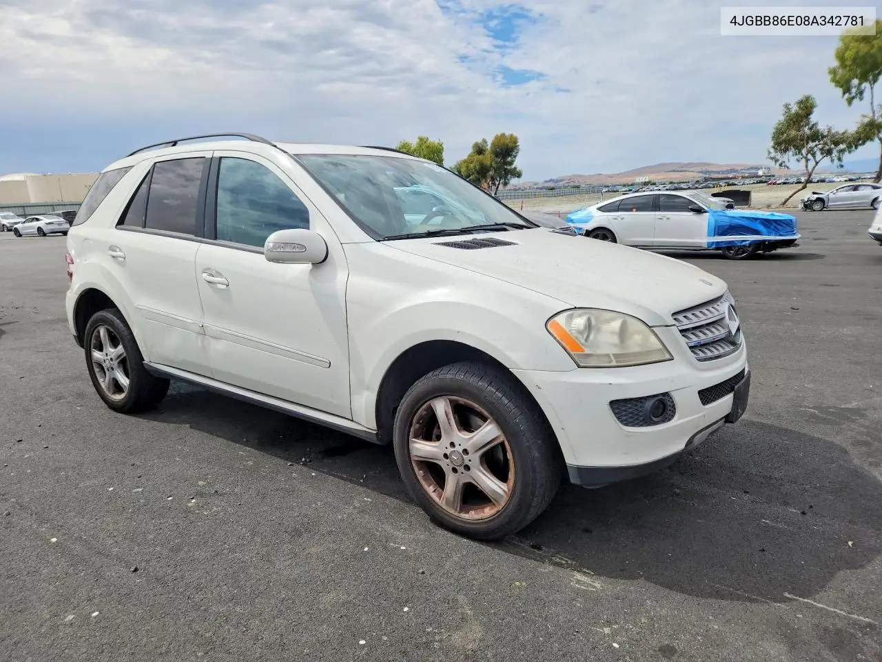 2008 Mercedes-Benz Ml 350 VIN: 4JGBB86E08A342781 Lot: 60198956