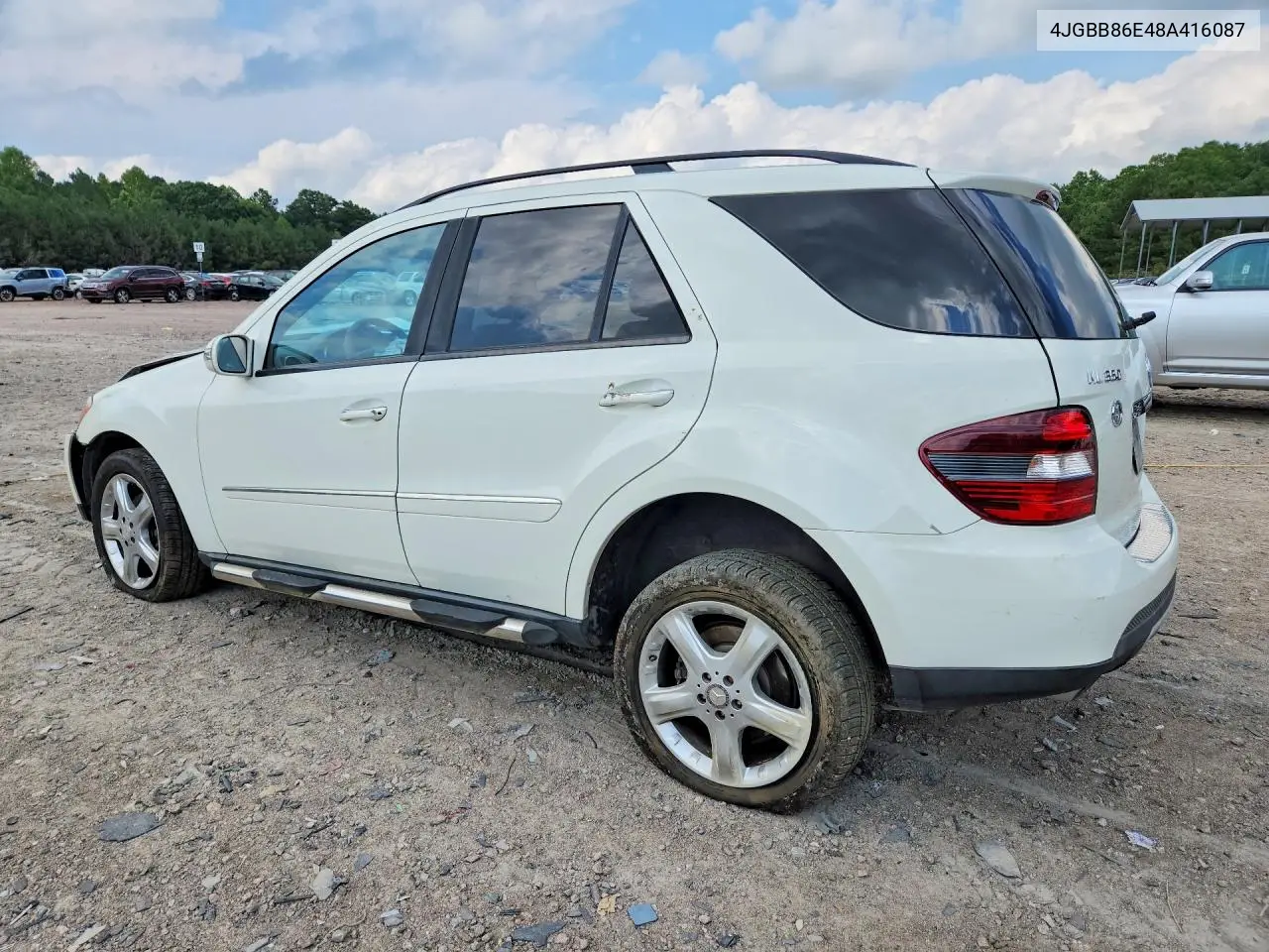2008 Mercedes-Benz Ml 350 VIN: 4JGBB86E48A416087 Lot: 60280646