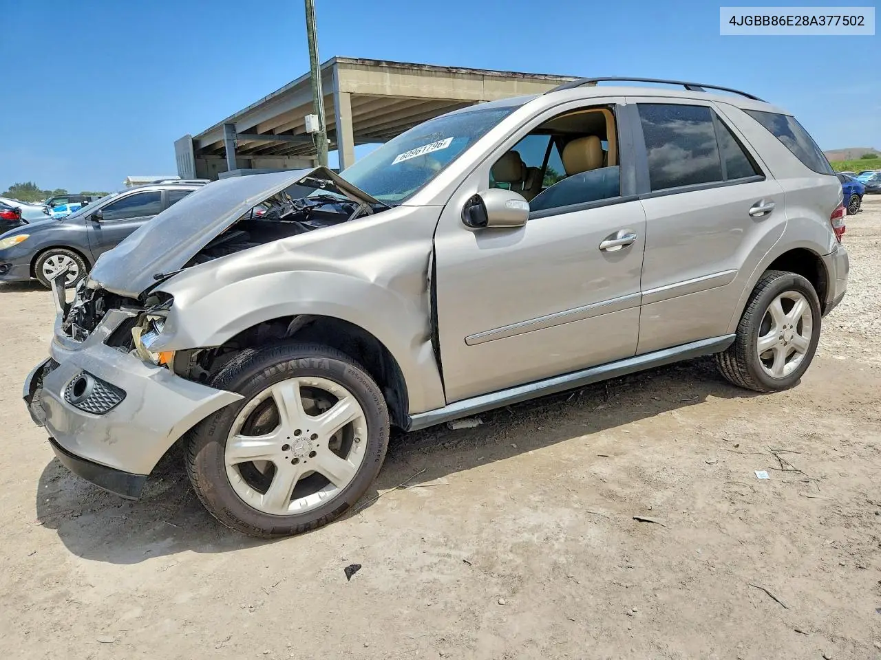 2008 Mercedes-Benz Ml 350 VIN: 4JGBB86E28A377502 Lot: 60961796