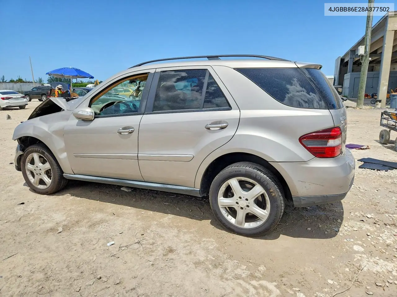 2008 Mercedes-Benz Ml 350 VIN: 4JGBB86E28A377502 Lot: 60961796