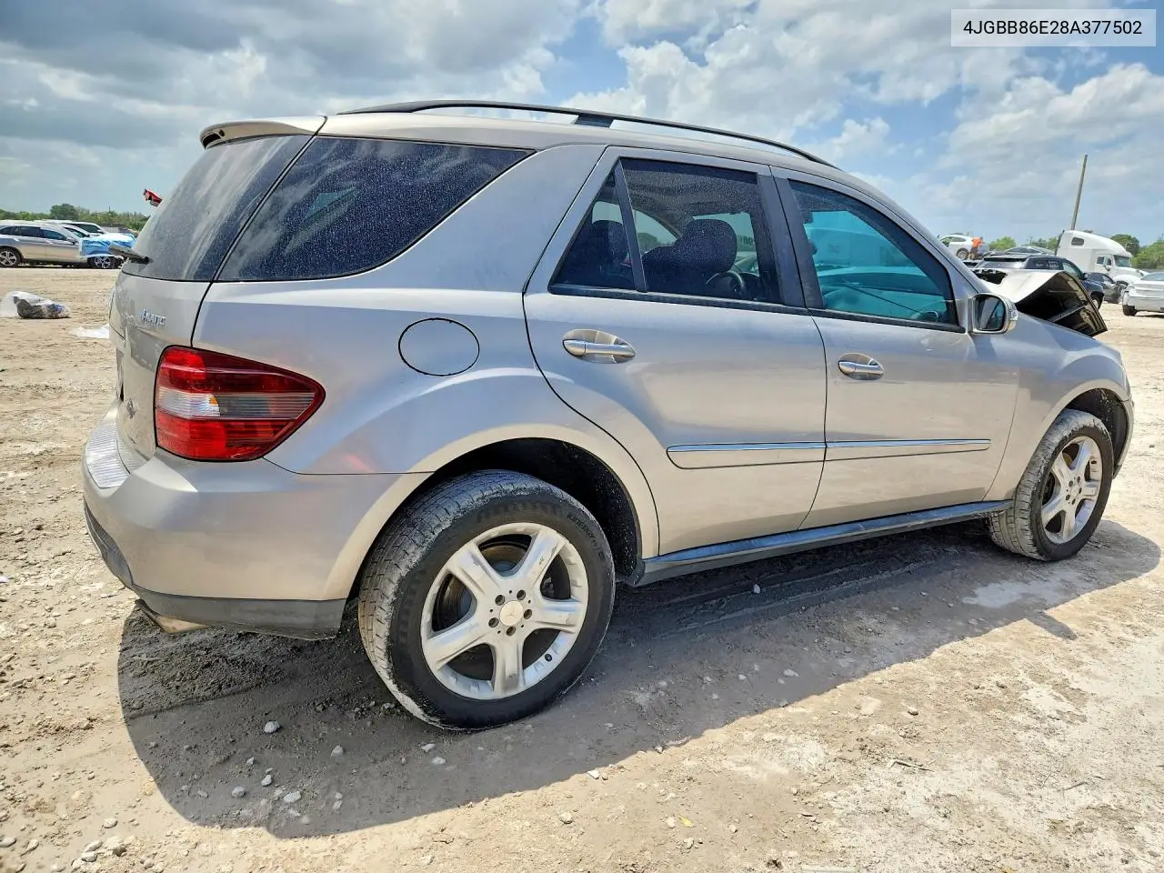 2008 Mercedes-Benz Ml 350 VIN: 4JGBB86E28A377502 Lot: 60961796